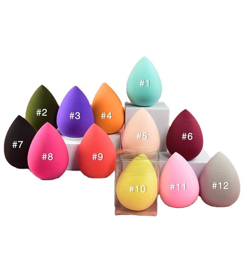 Beauty Sponge Eggs Blender Colorful Makeup Egg Private Label Cosmetic Liquid Foundation Makeup Tools